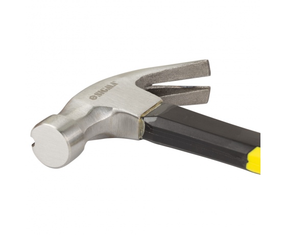 Фото 4 - Молоток-гвоздодер 450г фиберглассовая ручка (магнит) SIGMA (4315011)