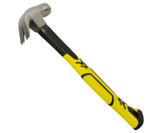 Фото 6 - Молоток-гвоздодер 450г фиберглассовая ручка (магнит) SIGMA (4315011)
