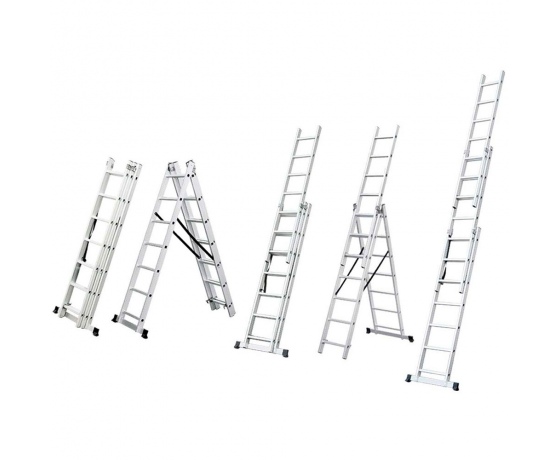 Фото 2 - Лестница раскладывающаяся универсальная 10 ступенек FLORA (5032344)