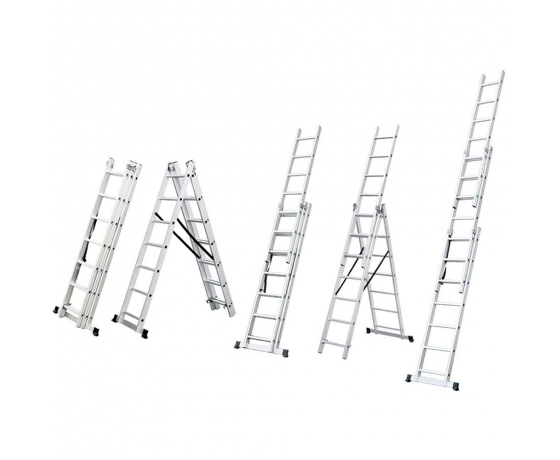Фото 2 - Лестница раскладывающаяся универсальная 12 ступенек FLORA (5032354)