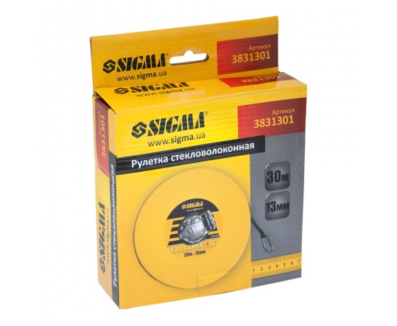 Фото 5 - Рулетка стекловолокно 30м×13мм SIGMA (3831301)