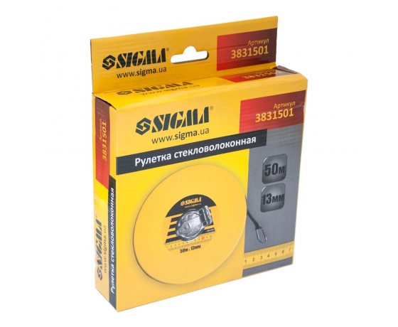 Фото 5 - Рулетка стекловолокно 50м×13мм SIGMA (3831501)