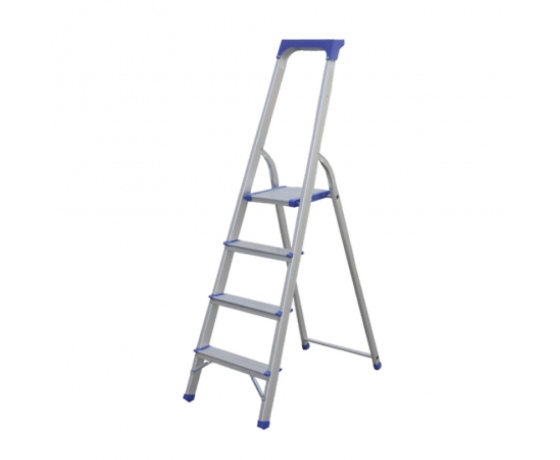 Фото 2 - Стремянка алюминиевая 4 ступенчатая FLORA (5035494)