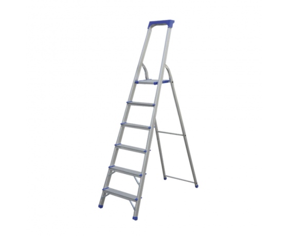 Фото 2 - Стремянка алюминиевая 6 ступенчатая FLORA (5035514)