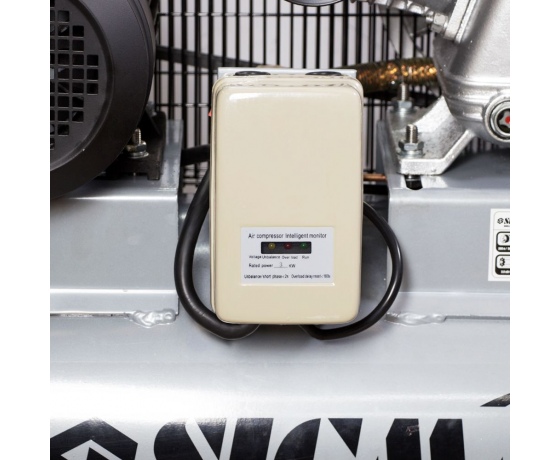 Фото 5 - Компрессор ременной трехцилиндровый 380В 3кВт 610л/мин 10бар 135л SIGMA (7044711)