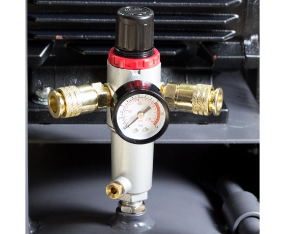 Фото 6 - Компрессор ременной двухцилиндровый 380В 2.2кВт 508л/мин 10бар 100л SIGMA REFINE (7044211)