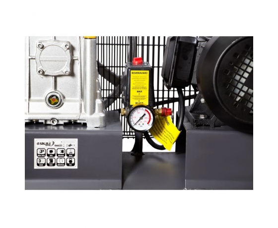 Фото 4 - Компрессор ременной двухцилиндровый 380В 3кВт 550л/мин 10бар 150л SIGMA REFINE (7044231)