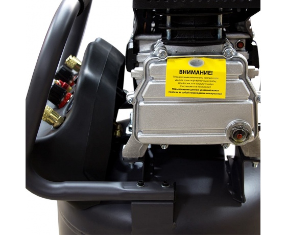 Фото 5 - Компрессор одноцилиндровый 2кВт 335л/мин 8бар 78л 2 крана SIGMA REFINE (7043261)