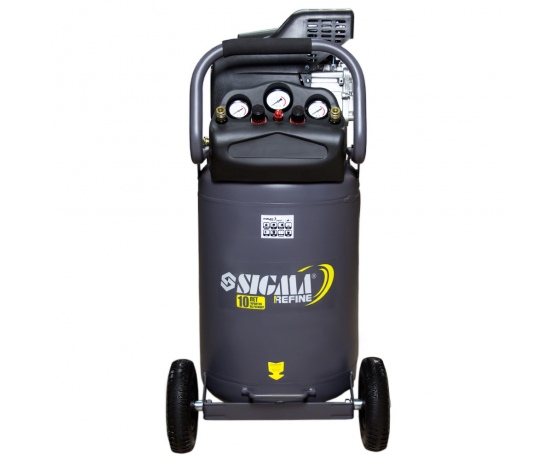 Фото 2 - Компрессор одноцилиндровый 2кВт 335л/мин 8бар 78л 2 крана SIGMA REFINE (7043261)