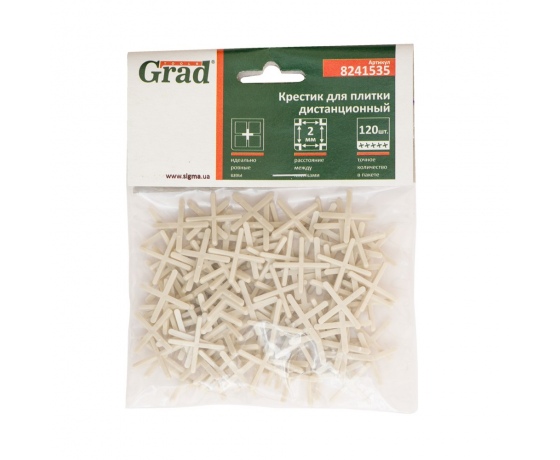 Фото 3 - Крестик дистанционный для плитки 2мм 120шт GRAD (8241535)