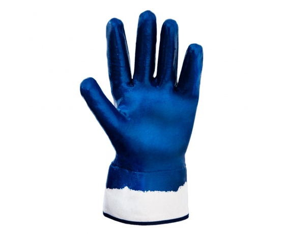 Фото 4 - Перчатки трикотажные c нитриловым покрытием (синие краги) SIGMA (9443361)