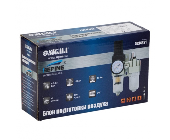 Фото 6 - Блок подготовки воздуха в сборе 600 л/мин 1/4