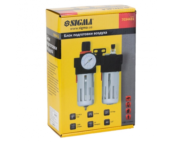 Фото 8 - Блок подготовки воздуха в сборе 1200 л/мин 1/2