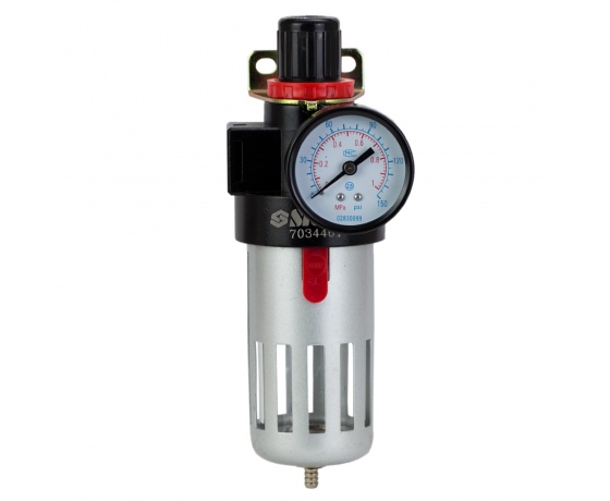 Фото 2 - Фильтр-влагоотделитель с редуктором и манометром 1200 л/мин 1/2