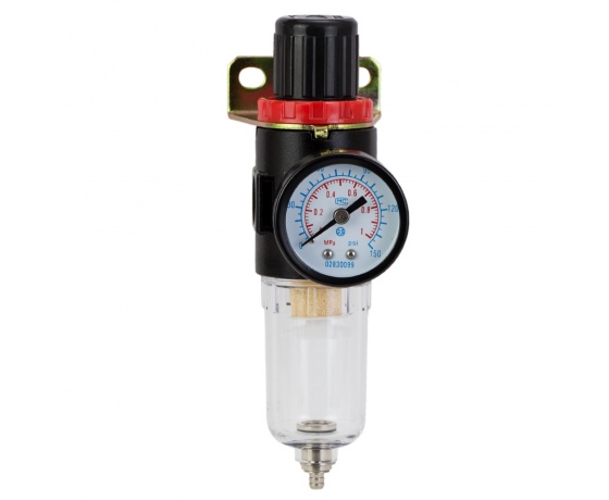 Фото 2 - Фильтр-влагоотделитель с редуктором и манометром 500 л/мин 1/4