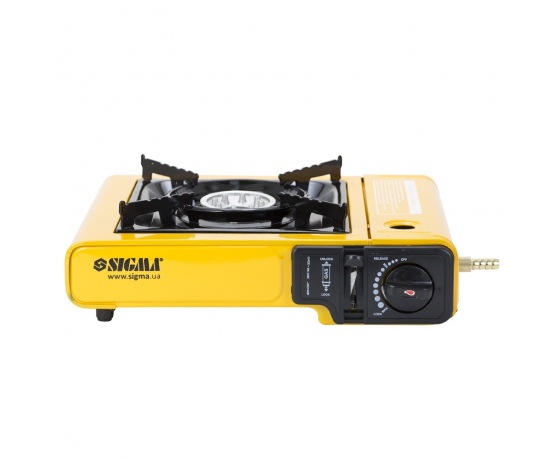 Фото 3 - Плита газовая одноконфорочная с пьезоподжигом и адаптером (кейс) SIGMA (2903431)