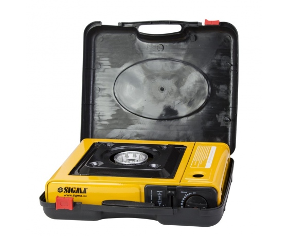 Фото 9 - Плита газовая одноконфорочная с пьезоподжигом и адаптером (кейс) SIGMA (2903431)