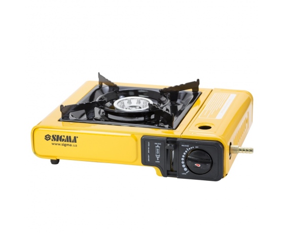 Фото 2 - Плита газовая одноконфорочная с пьезоподжигом и адаптером (кейс) SIGMA (2903431)