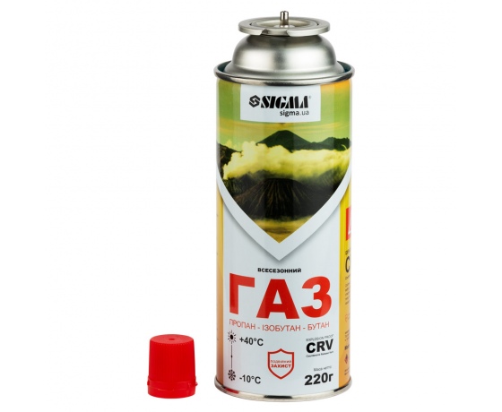 Фото 3 - Баллон газовый всесезонный 220г CRV SIGMA (2901711)
