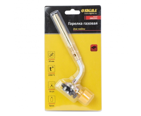 Фото 6 - Горелка газовая для пайки Ø10мм SIGMA (2901551)