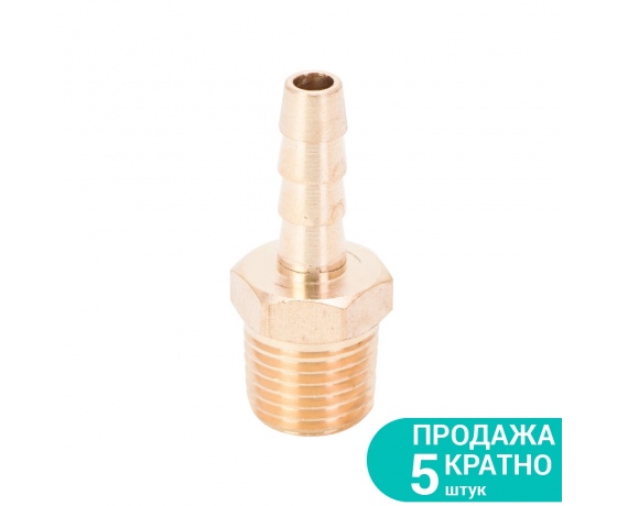 Фото 2 - Штуцер для шланга с наружным резьбовым соединением 6мм MT 1/4