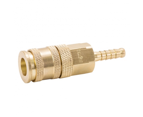 Фото 4 - Соединение быстросъемное усиленное с фиксатором для шланга 6мм (латунь) SIGMA (7021671)