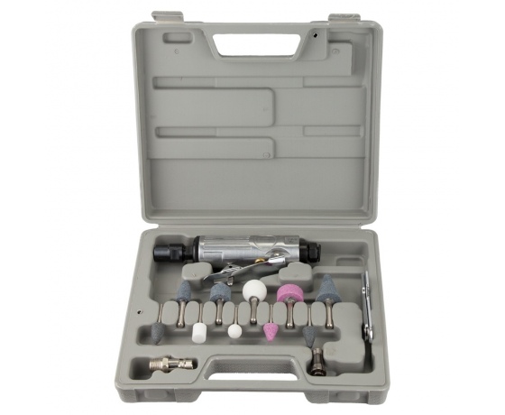 Фото 3 - Шлифмашинка прямая пневматическая с аксессуарами в кейсе 25000об/мин SIGMA (6732851)