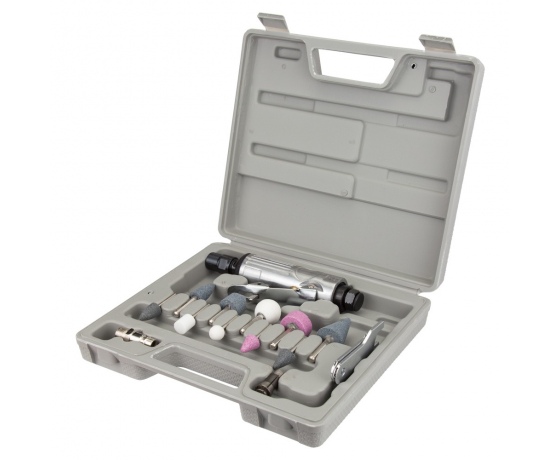 Фото 2 - Шлифмашинка прямая пневматическая с аксессуарами в кейсе 25000об/мин SIGMA (6732851)