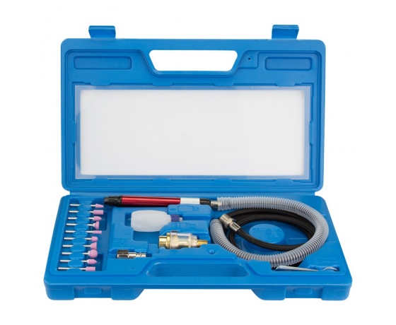 Фото 3 - Шлифмашинка прямая пневматическая с аксессуарами в кейсе 54000об/мин SIGMA (6732891)