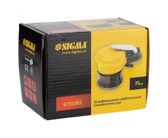 Фото 9 - Шлифмашинка орбитальная пневматическая 75мм SIGMA (6731001)