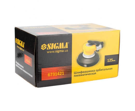 Фото 9 - Шлифмашинка орбитальная пневматическая 125мм SIGMA (6731421)