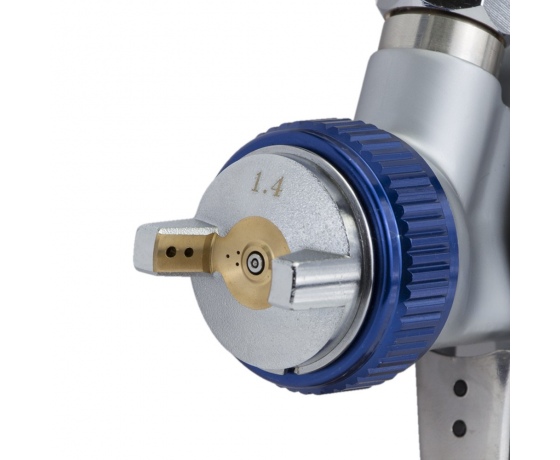 Фото 7 - Краскораспылитель LVMP Ø1.4мм 170-285л/мин 2-2.5бар (хром) в/б 600мл (пласт) REFINE (6814161)