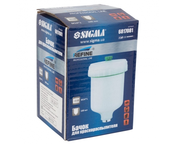 Фото 5 - Бачок верхний для краскораспылителя 100мл FT M14×1