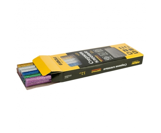 Фото 2 - Набор стержней клеевых Ø11.2×200мм 12шт 0.24кг (цветные) SIGMA (2713151)