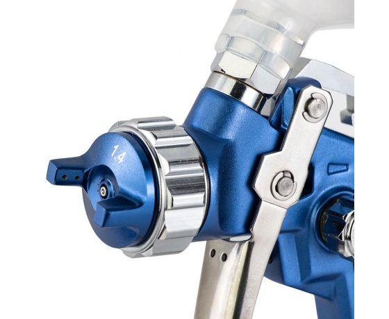 Фото 5 - Краскораспылитель HVLP Ø1.4мм 170-285л/мин 2.5бар в/б 500мл (пласт) REFINE (6812401)