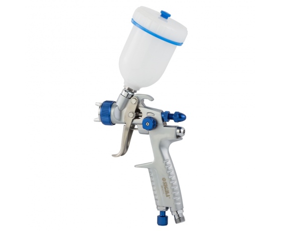 Фото 4 - Краскораспылитель LVMP Ø0.8мм 60-170л/мин 1.5-2бар (для левой руки) в/б 100мл (пласт) REFINE (6814111)