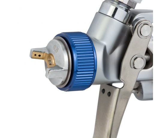 Фото 6 - Краскораспылитель LVMP Ø0.8мм 60-170л/мин 1.5-2бар (для левой руки) в/б 100мл (пласт) REFINE (6814111)