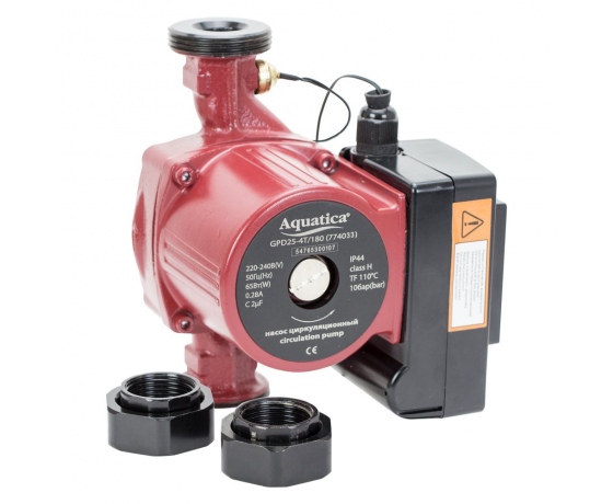 Фото 2 - Насос циркуляционный с термодатчиком 100Вт Hmax 6м Qmax 75л/мин Ø1½