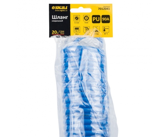 Фото 5 - Шланг спиральный полиуретановый (PU) 20м 5.5×8мм SIGMA (7012041)
