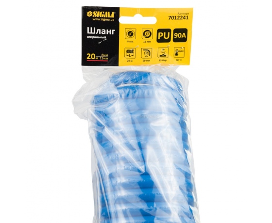 Фото 5 - Шланг спиральный полиуретановый (PU) 20м 8×12мм SIGMA (7012241)