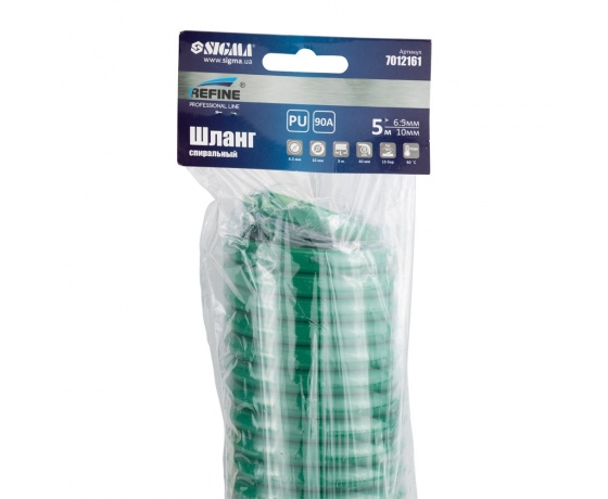 Фото 5 - Шланг спиральный полиуретановый (PU) 5м 6.5×10мм REFINE (7012161)