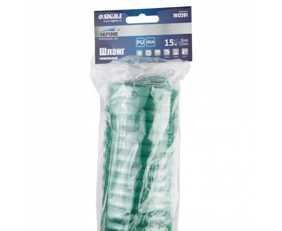 Фото 5 - Шланг спиральный полиуретановый (PU) 15м 8×12мм REFINE (7012281)