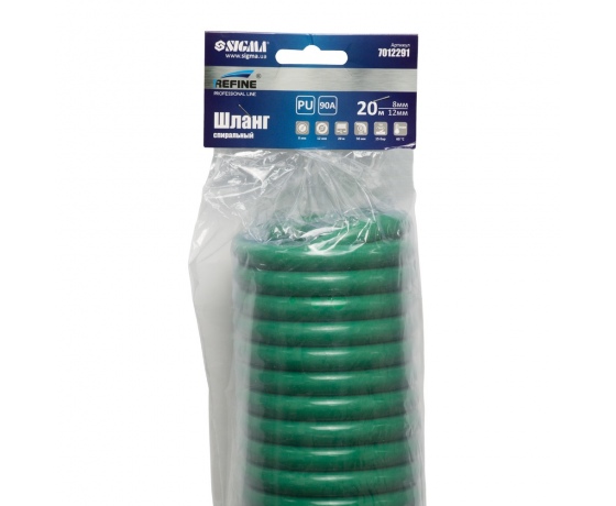 Фото 5 - Шланг спиральный полиуретановый (PU) 20м 8×12мм REFINE (7012291)