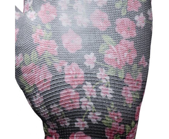 Фото 6 - Перчатки трикотажные с частичным ПУ покрытием р7 (черные манжет) SIGMA (9446481)