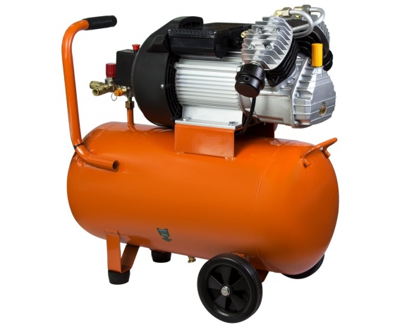 Фото 5 - Компрессор V 2.5кВт 435л/мин 8бар 50л (2 крана) GRAD (7043945)