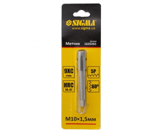 Фото 3 - Метчик М10×1.5мм SIGMA (1620281)