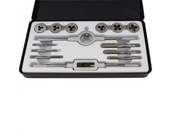 Фото 5 - Набор плашек и метчиков 14 предметов (металлический кейс) SIGMA (1643071)