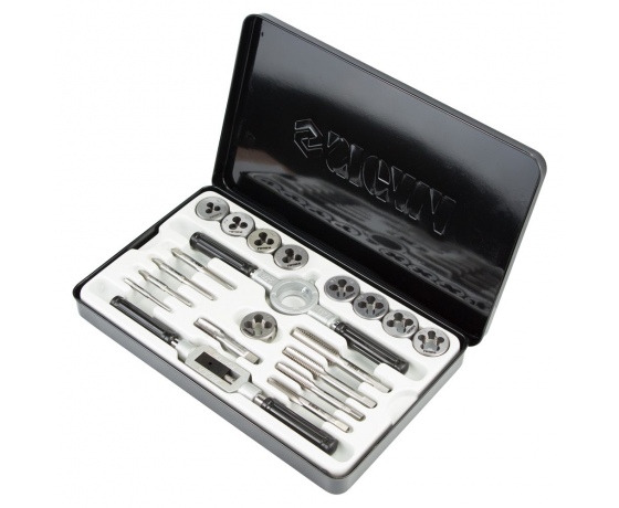 Фото 3 - Набор плашек и метчиков 20 предметов (металлический кейс) SIGMA (1643111)