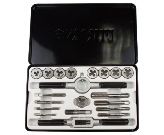 Фото 4 - Набор плашек и метчиков 20 предметов (металлический кейс) SIGMA (1643111)