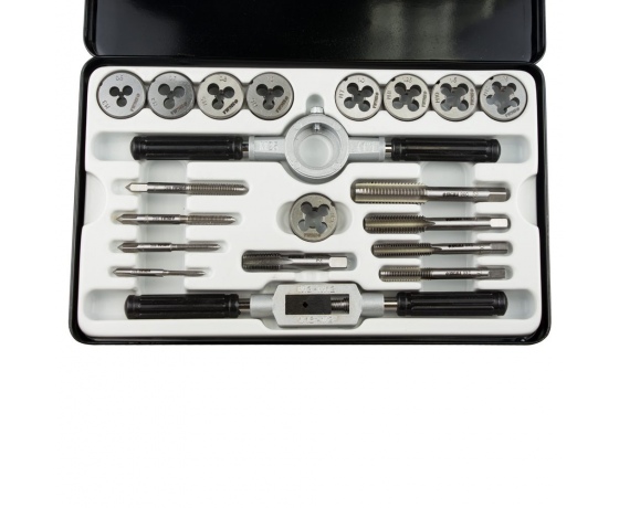 Фото 5 - Набор плашек и метчиков 20 предметов (металлический кейс) SIGMA (1643111)